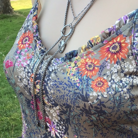 SAGE MULTI FLORAL SKATER DRESS - Picture 4 of 9